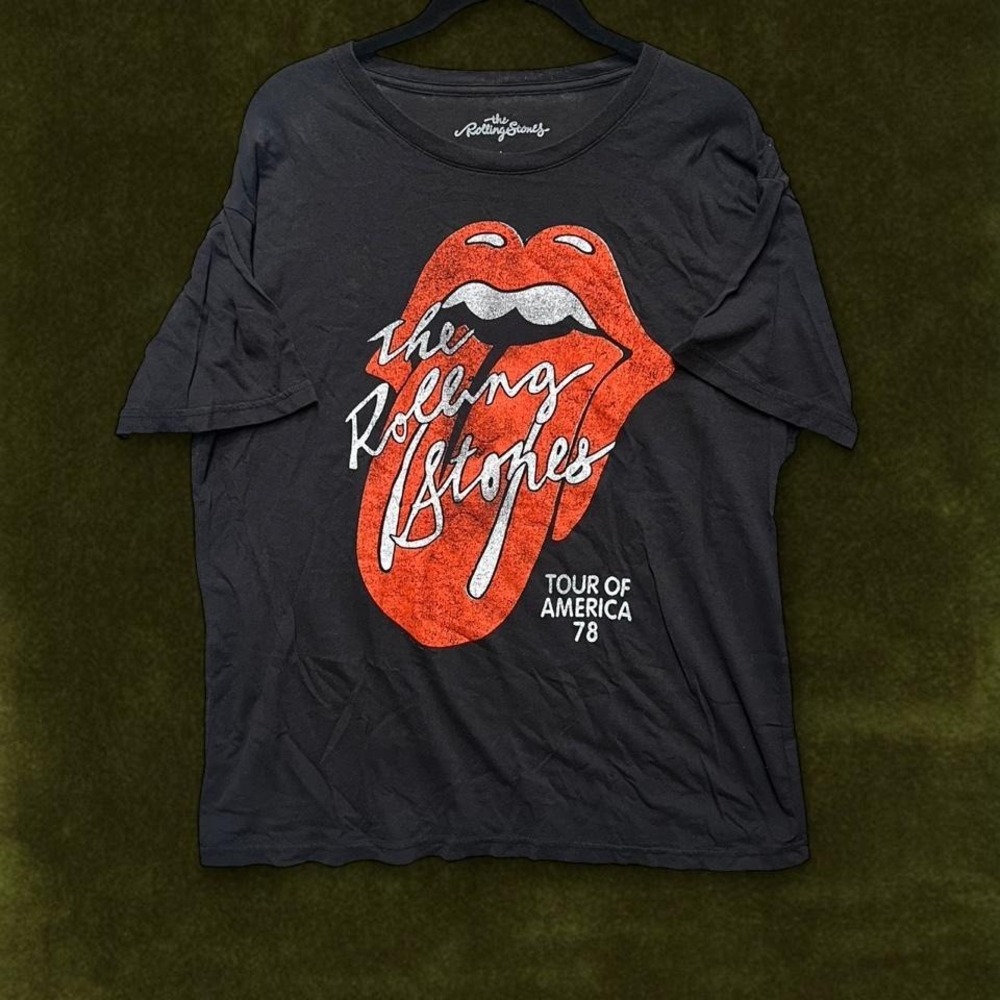 The Rolling Stones Tour of America 78 Graphic Tee - Modern Size‎ Large
